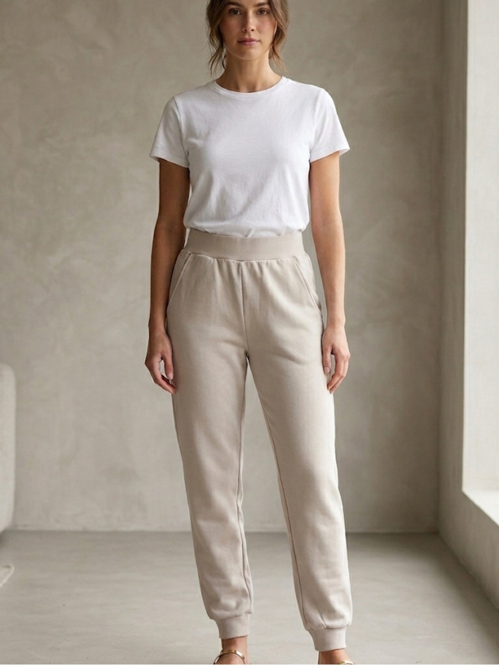 69 Lazypants Cream Joggers Size XS Cozy Luxe Athleisure Essential New with Tags
